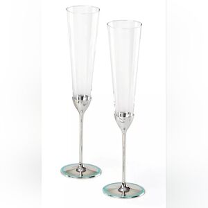 NEW!  Kate Spade x Lenox Take the Cake Toasting Flute Pair Champane Flutes
